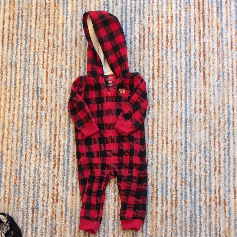 12M Boys Zip Up Onesie
